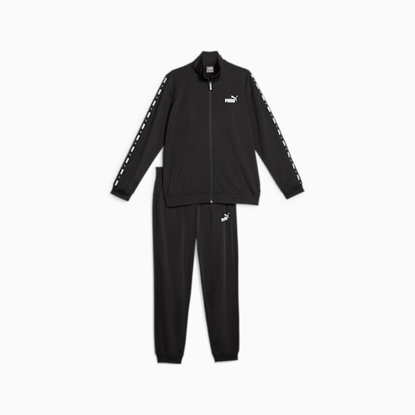 Men's Tape Tracksuit, PUMA Black, extralarge-IND