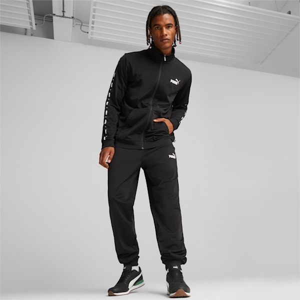 Men's Tape Tracksuit, PUMA Black, extralarge-IND