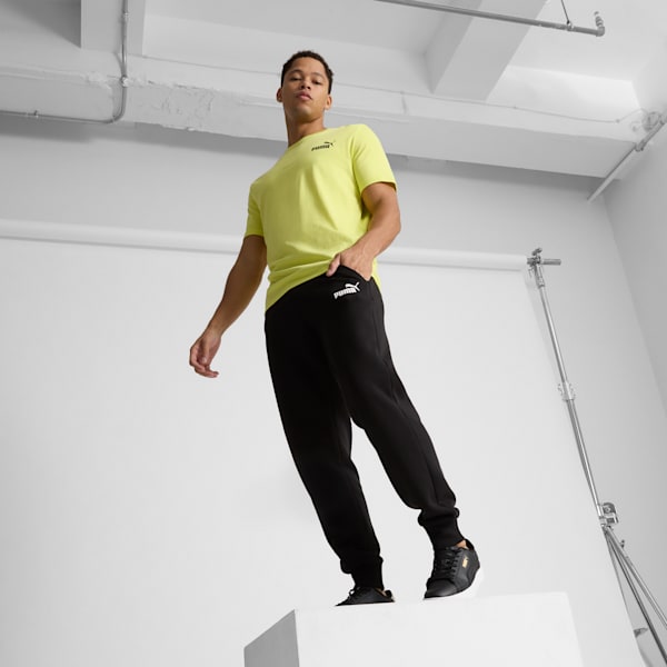 Essentials No. 1 Logo Men's Tee, Lime Sheen, extralarge