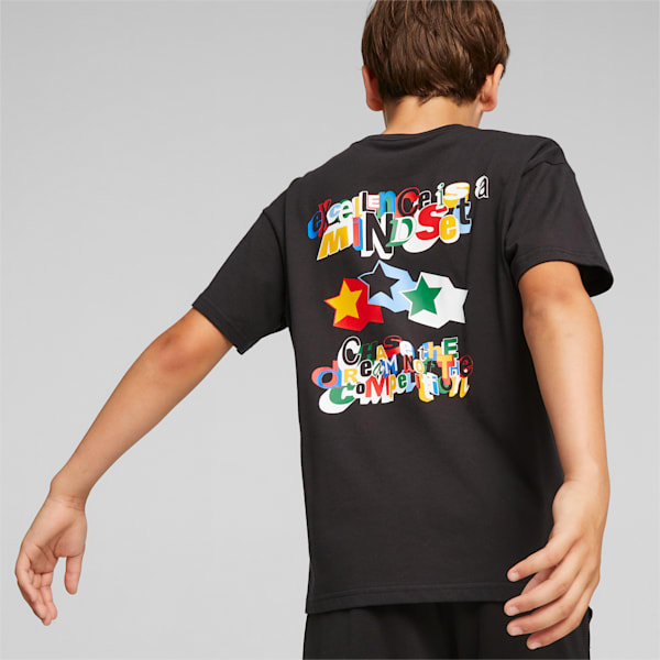 T-shirt de basketball Trash Talk, jeunes, PUMA Black, extralarge