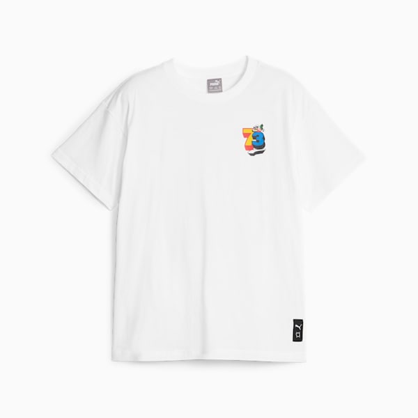 T-shirt de basketball Trash Talk, jeunes, PUMA White, extralarge
