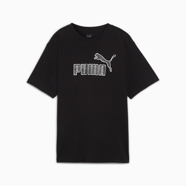 ESS MARBLEIZED Women's Relaxed Fit T-shirt, PUMA Black, extralarge-IND
