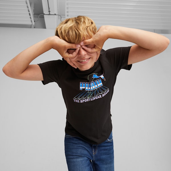 Playera para adolescentes GRAPHICS, PUMA Black, extralarge