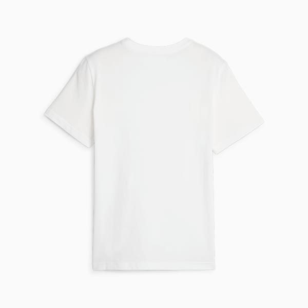 Camiseta con estampados PUMA para niños grandes, PUMA White, extragrande