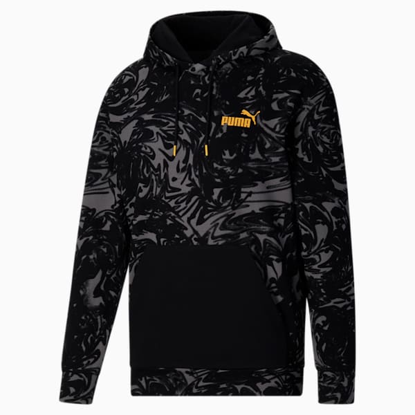 PUMA POWER Summer AOP Hoodie , PUMA Black, extralarge