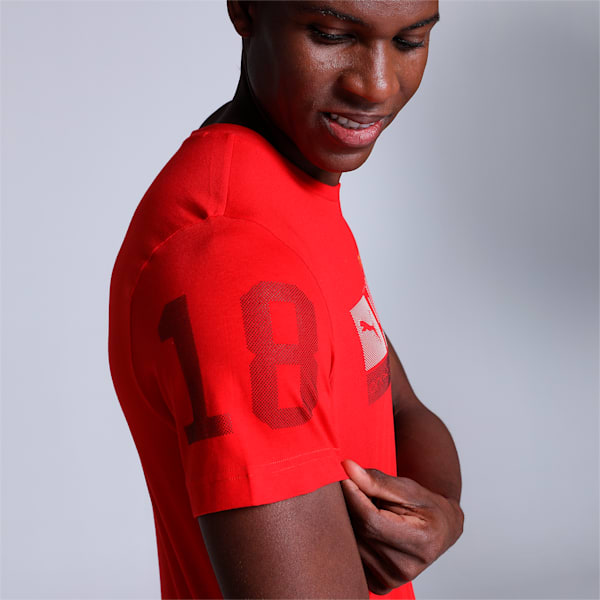 one8 Graphic Men's Slim Fit T-Shirt, PUMA Red, extralarge-IND