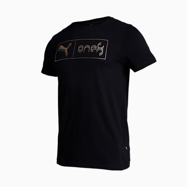 one8 Gold Foil Men's Slim Fit T-Shirt, PUMA Black, extralarge-IND