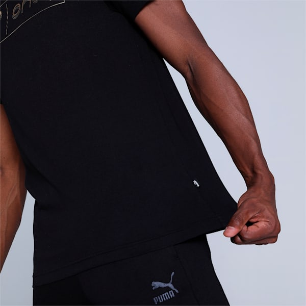 one8 Gold Foil Men's Slim Fit T-Shirt, PUMA Black, extralarge-IND