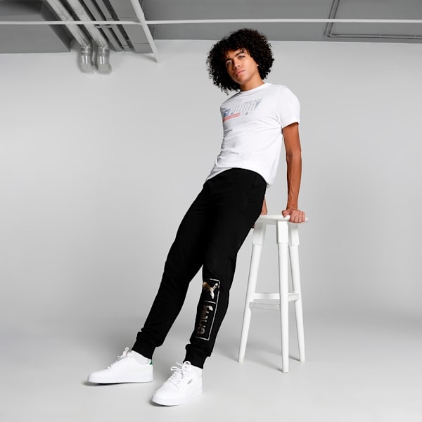 PUMA x one8 Gold Foil Men's Slim Fit Pants, PUMA Black, extralarge-IND