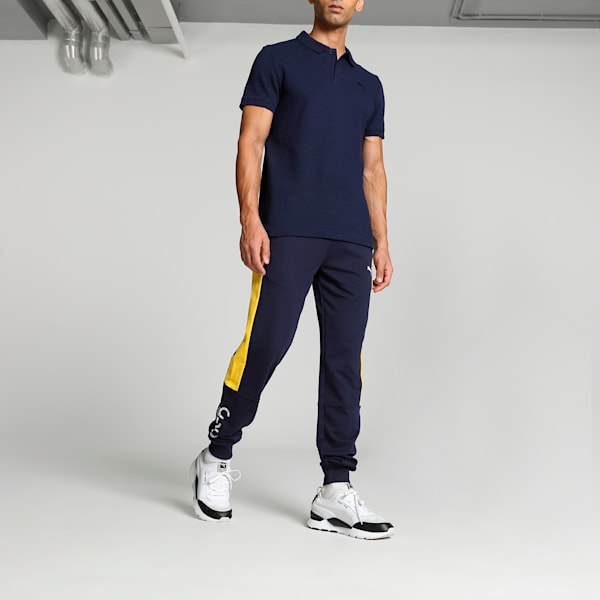 PUMA x one8 Men's Colorblock Pants, PUMA Navy, extralarge-IND