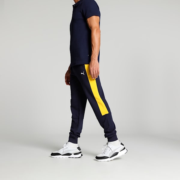 PUMA x one8 Men's Colorblock Pants, PUMA Navy, extralarge-IND