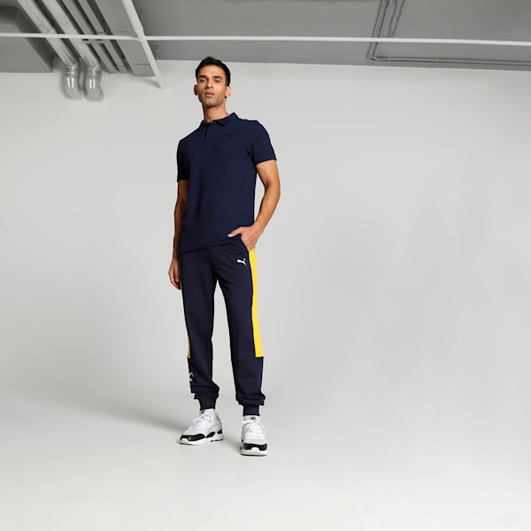 PUMA x one8 Men's Colorblock Pants, PUMA Navy, extralarge-IND