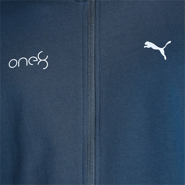 one8 Logo Print Men's Slim Fit Jacket, Dark Night, extralarge-IND