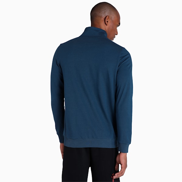 one8 PUMA Logo Print Men's Slim Fit Jacket, Dark Night, extralarge-IND