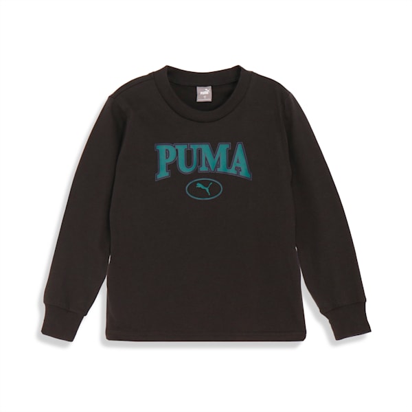 キッズ ボーイズ PUMA SQUAD Tシャツ 長袖 120-160cm, PUMA Black, extralarge-JPN