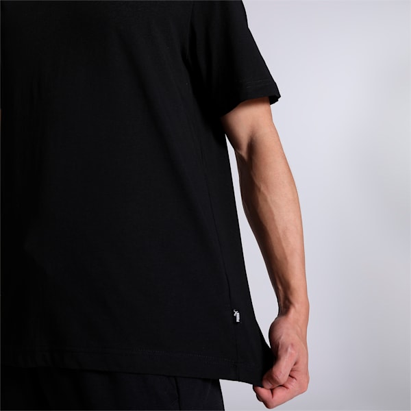 ESS Men's V-Neck Regular Fit T-Shirt, Puma Black, extralarge-IND