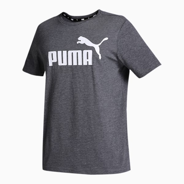 Heather Men's Regular Fit T-Shirt, Puma Black, extralarge-IND