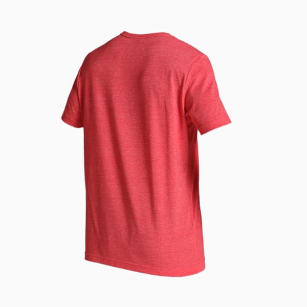 Heather Men's Regular Fit T-Shirt, High Risk Red, extralarge-IND