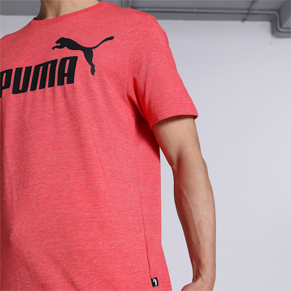 Heather Men's Regular Fit T-Shirt, High Risk Red, extralarge-IND