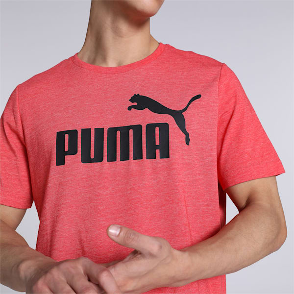 Heather Men's Regular Fit T-Shirt, High Risk Red, extralarge-IND