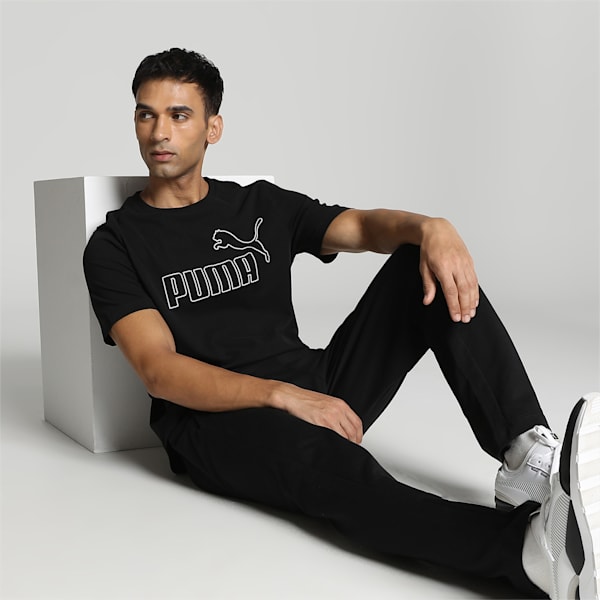 Elevated Regular Fit Men's T-Shirt, Puma Black, extralarge-IND