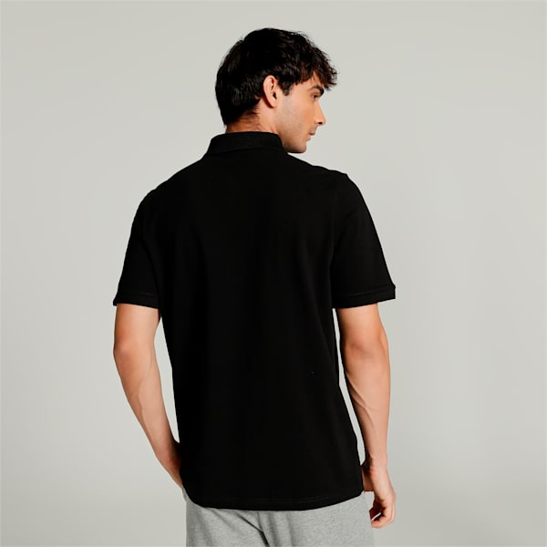 ESS Pique Regular Fit Mens Polo, Puma Black, extralarge-IND