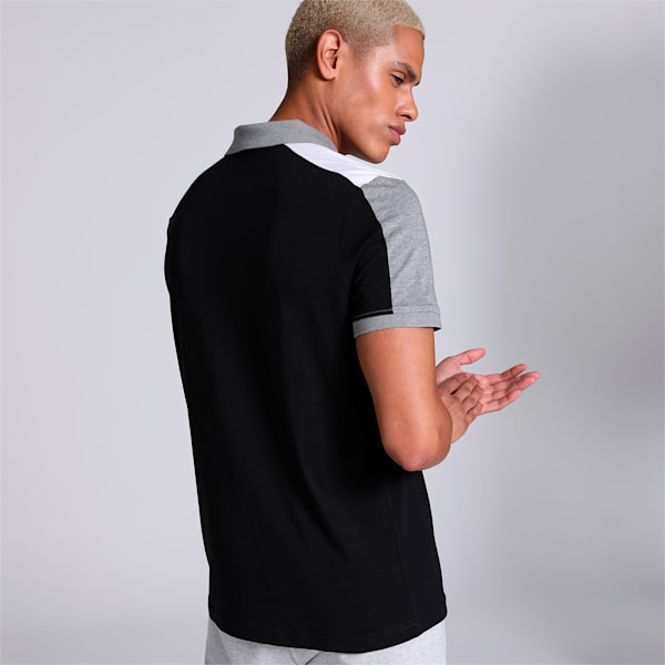 ESS+ Block Jersey Men's Polo, Puma Black, extralarge-IND