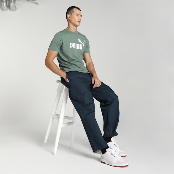 Logo Men's Regular Fit T-Shirt, Eucalyptus, extralarge-IND
