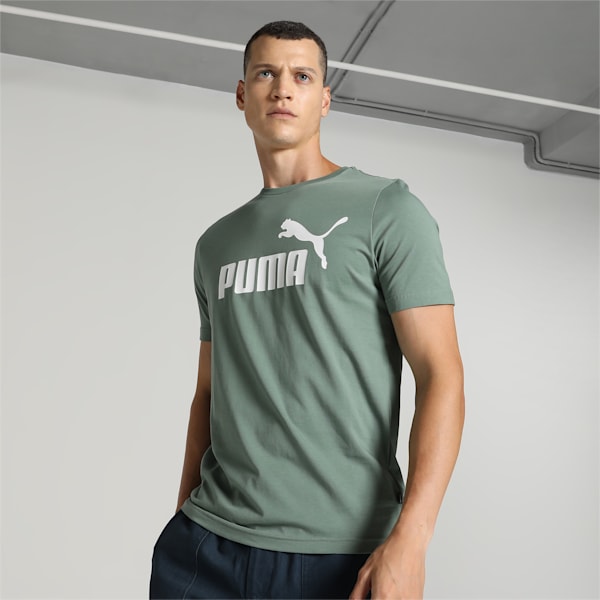 Logo Men's Regular Fit T-Shirt, Eucalyptus, extralarge-IND