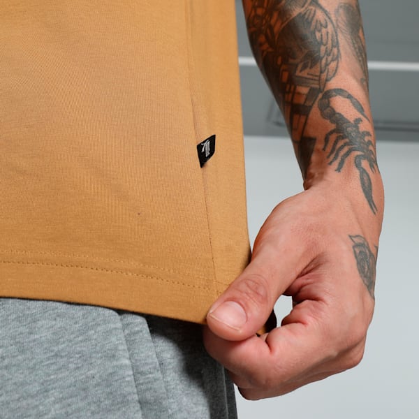 Logo Men's Regular Fit T-Shirt, Desert Tan, extralarge-IND