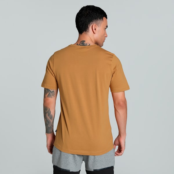 Logo Men's Regular Fit T-Shirt, Desert Tan, extralarge-IND