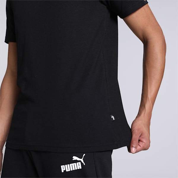 Tape Men's Regular Fit T-Shirt, Puma Black, extralarge-IND