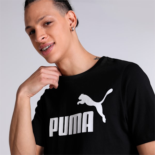 ESS Logo  Regular Fit Mens T-Shirt, Puma Black, extralarge-IND