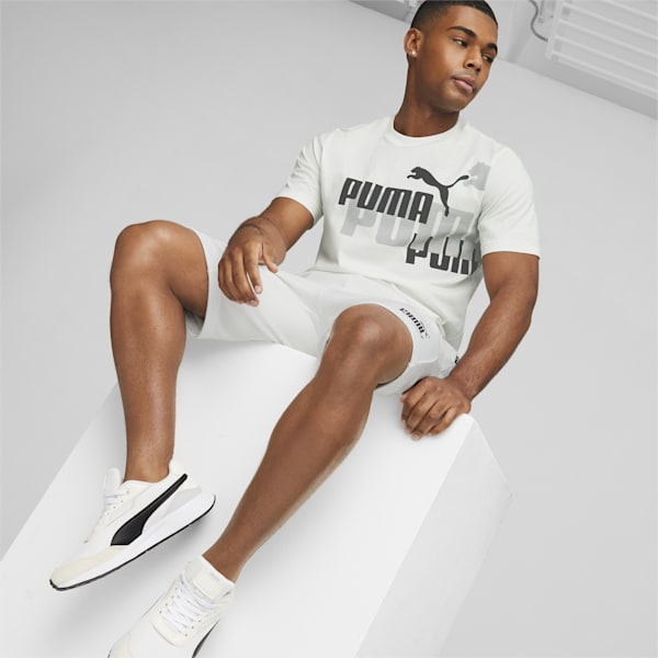 LOGO POWER Men's Regular Fit T-Shirt, PUMA White, extralarge-IND