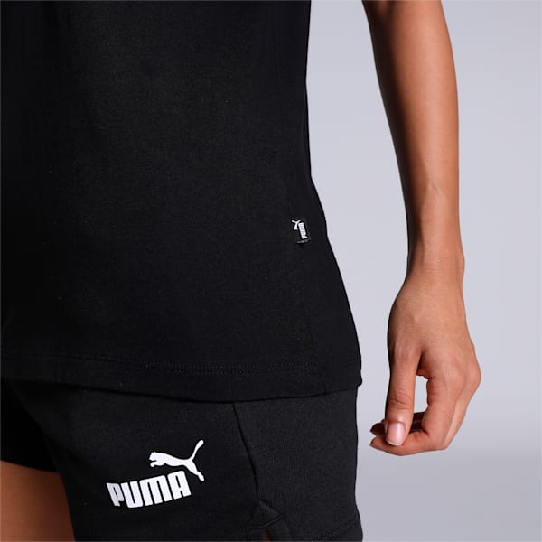 ESS Logo Boyfriend Fit Womens Relaxed Fit T-Shirt, Puma Black, extralarge-IND
