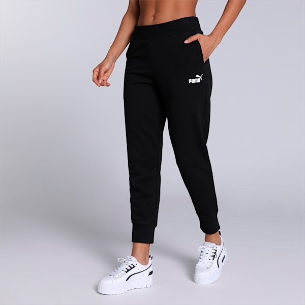 Women's Regular Fit Sweat Pants, Puma Black, extralarge-IND