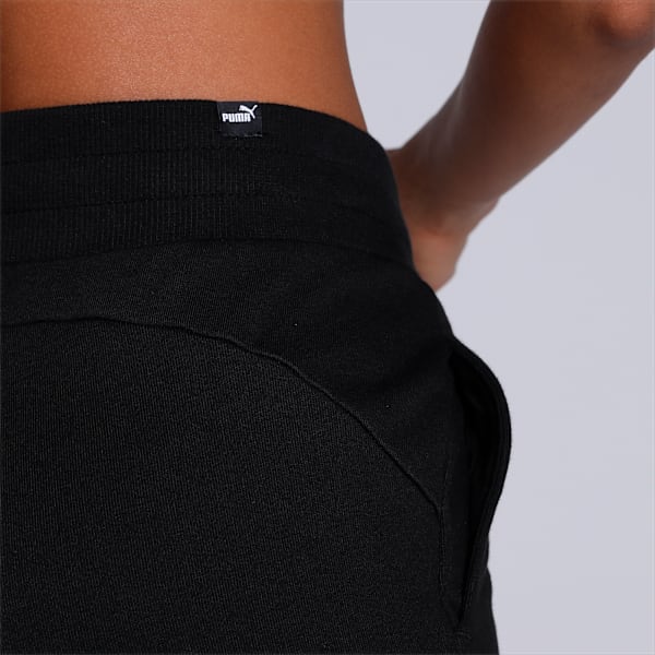 Women's Regular Fit Sweat Pants, Puma Black, extralarge-IND