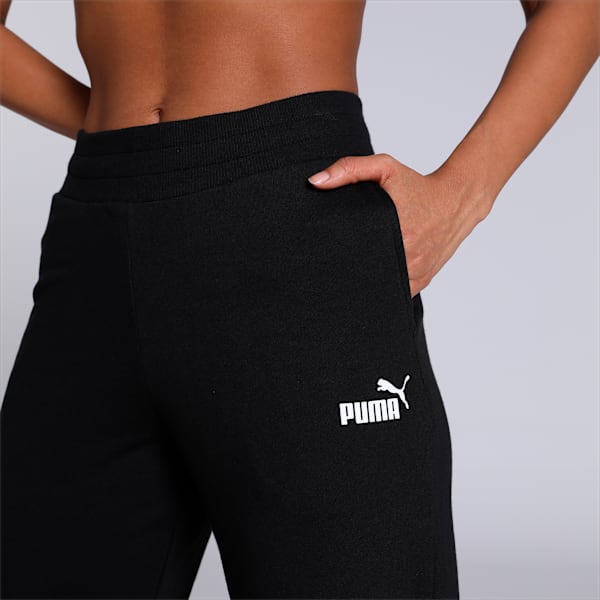 Women's Regular Fit Sweat Pants, Puma Black, extralarge-IND