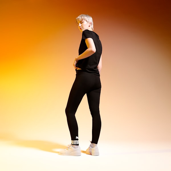 Logo Skinny Fit Women's Leggings, Puma Black, extralarge-IND