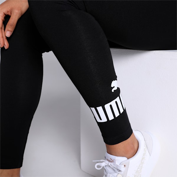 Logo Skinny Fit Women's Leggings, Puma Black, extralarge-IND