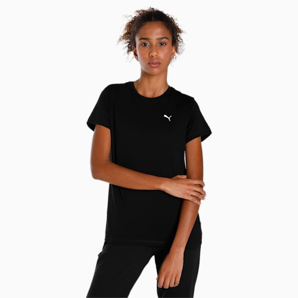 Small Logo Women's T-Shirt, Puma Black-CAT, extralarge-IND