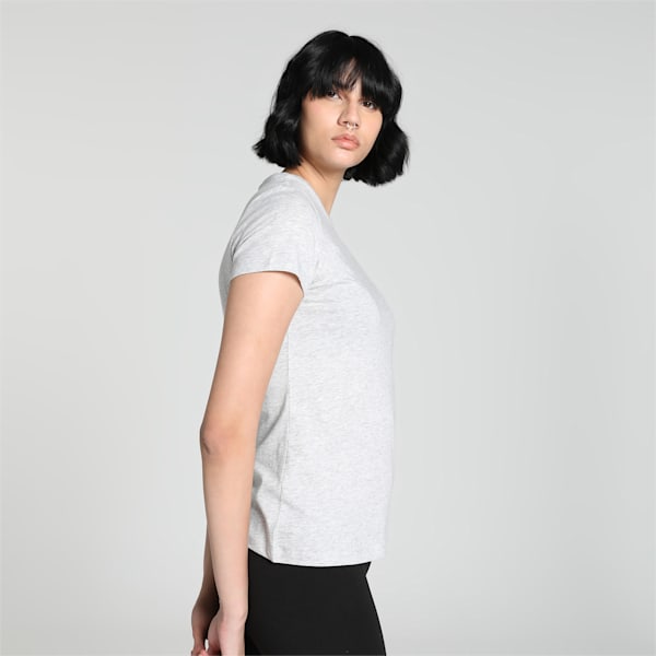 Small Logo Women's T-Shirt, Light Gray Heather-CAT, extralarge-IND