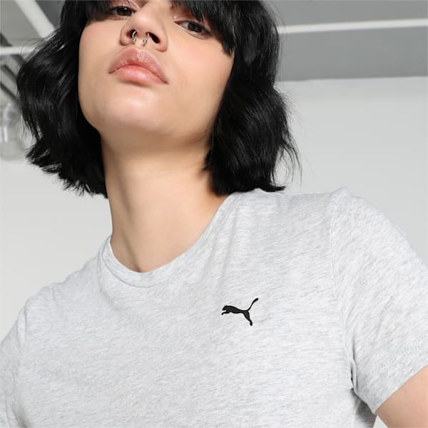 Small Logo Women's T-Shirt, Light Gray Heather-CAT, extralarge-IND