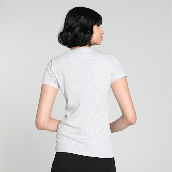 Small Logo Women's T-Shirt, Light Gray Heather-CAT, extralarge-IND