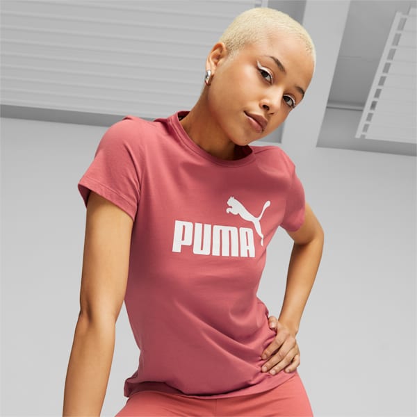 ESS Logo Regular Fit Womens T-Shirt, Astro Red, extralarge-IND