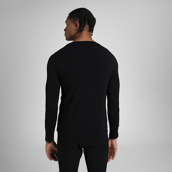 Men's Long Sleeve Thermal Top, Puma Black, extralarge-IND