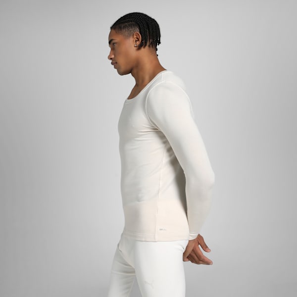 Men's Long Sleeve Thermal Top, Ivory Glow, extralarge-IND