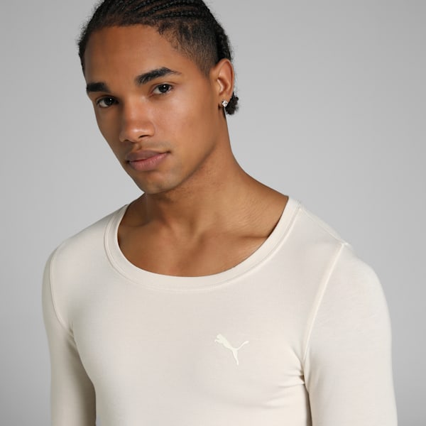 Men's Long Sleeve Thermal Top, Ivory Glow, extralarge-IND