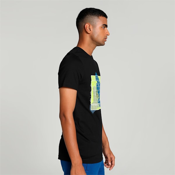 PUMA x one8 Graphic Men's T-shirt, PUMA Black, extralarge-IND