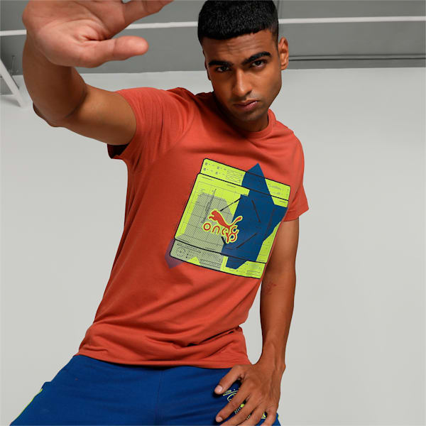 PUMA x one8 Graphic Men's T-shirt, Apple Cider, extralarge-IND